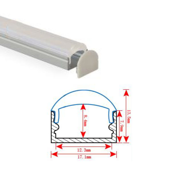 HL-BAPL002L-Height 13.5mm Recessed Extruded Aluminum Channel Profile with Lens 60 degrees Good heatsink For Width 12mm LED Flexible Strip Lights HL-BAPL002L-Height 13.5mm Recessed Extruded Aluminum Channel Profile with Lens 60 degrees Good heatsink For Width 12mm LED Flexible Strip Lights